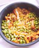 油あげたっぷりのキムチチャーハン風炊込飯