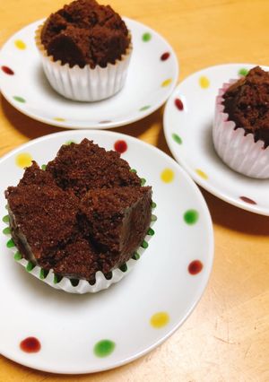 米粉でしっとり♡ココア蒸しパン-レシピのメイン写真