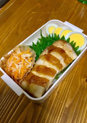 中学生女子 照り焼きチキン弁当-レシピのメイン写真