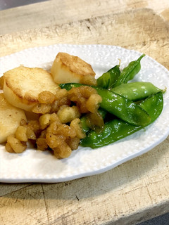 焼き長芋と絹さやの甘辛煮-レシピのメイン写真