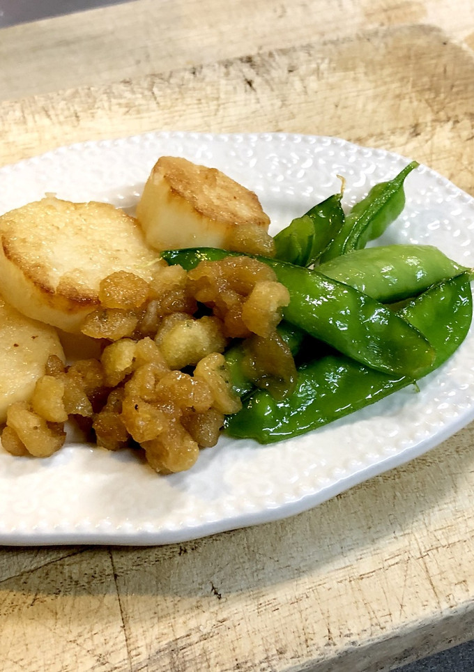 焼き長芋と絹さやの甘辛煮-レシピのメイン写真