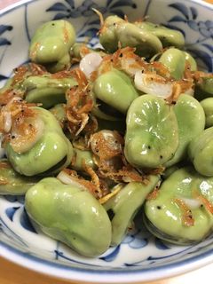 スーパー簡単そら豆の海老ガーリック塩炒め-レシピのメイン写真