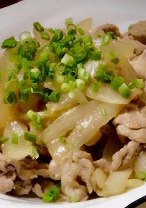 玉ねぎと豚肉のポンつゆ炒め-レシピのメイン写真