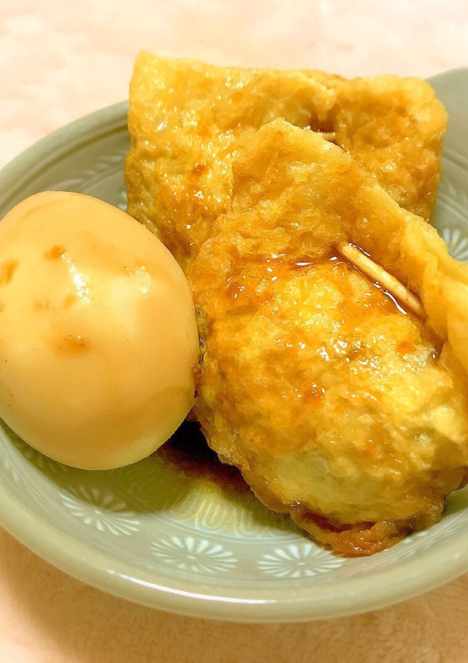 ♡ いわしと木綿豆腐の巾着煮 ♡-レシピのメイン写真
