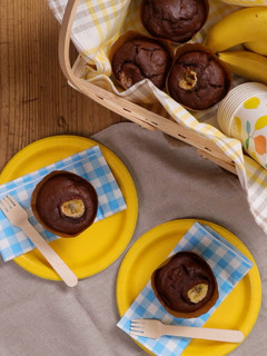 HMで簡単♪バナナinココアカップケーキ-レシピのメイン写真