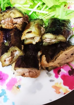 茄子の肉はさみ焼き-レシピのメイン写真