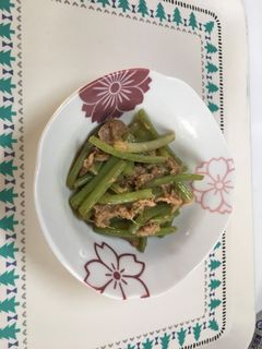 山フキとツナ缶の炒め物-レシピのメイン写真