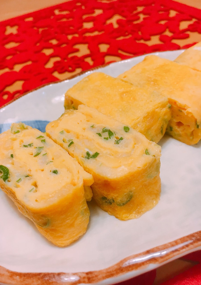 ネギと天かすで❤コクÜP卵焼き-レシピのメイン写真