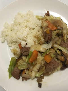 スペイン国内食材使用☆肉野菜炒め定食-レシピのメイン写真