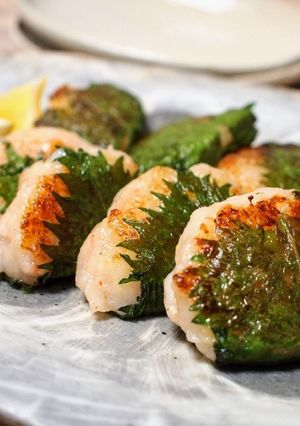 お弁当に♪海老しんじょうの大葉包み焼き-レシピのメイン写真