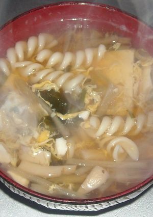 和風マカロニスープ-レシピのメイン写真
