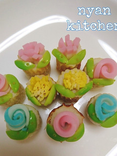 簡単♡ちくわとかまぼこお花色々♡お弁当-レシピのメイン写真