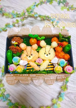 『ミツバチなルルロロちゃん♡』キャラ弁♡-レシピのメイン写真