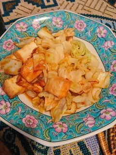 キャベツと厚揚げでぱぱっと味噌炒め-レシピのメイン写真