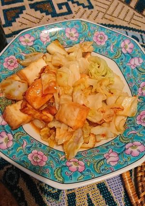 キャベツと厚揚げでぱぱっと味噌炒め-レシピのメイン写真