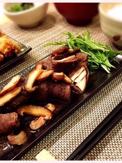 焼き肉のたれde肉巻きしいたけ-レシピのメイン写真