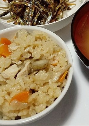 鶏肉の炊き込みご飯-レシピのメイン写真