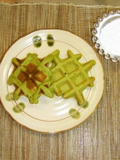 米粉の抹茶ワッフル-レシピのメイン写真