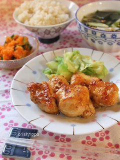 つやつや鶏むね肉のマスタード醤油-レシピのメイン写真