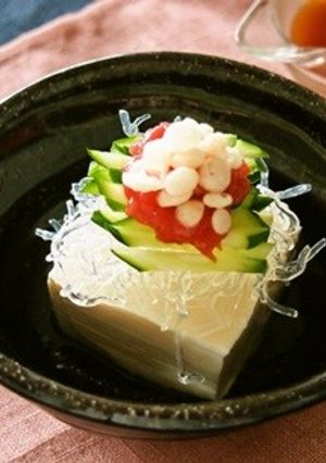 梅と天かすのプチプチ冷奴-レシピのメイン写真