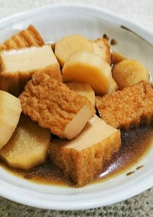 厚揚げと長芋の煮物-レシピのメイン写真
