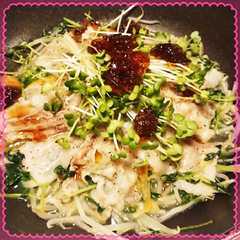 รูปของ 豚バラと野菜のフライパン蒸し☆ポンジュレ