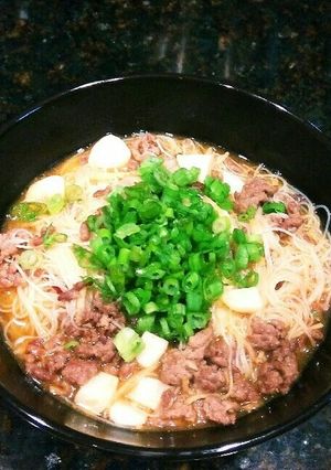 牛ひき肉のスープビーフン-レシピのメイン写真
