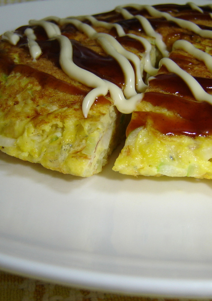 お好み焼き風☆長ネギたま焼き-レシピのメイン写真
