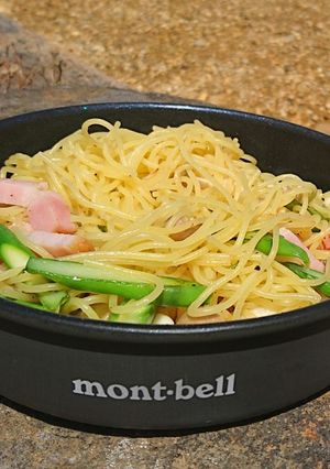 アスパラとベーコンのパスタ(水漬け…２)-レシピのメイン写真