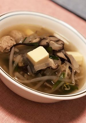 あったまる！にんにく生姜の鶏つみれ汁-レシピのメイン写真