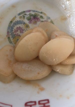 トックをたらバタで味付けおつまみ-レシピのメイン写真
