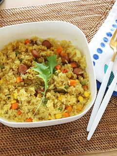レンジで簡単 カレーピラフ-レシピのメイン写真