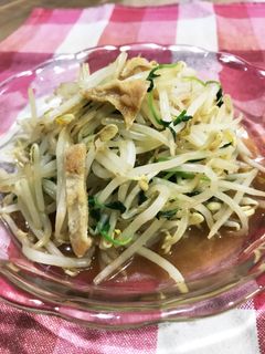 鶏皮ともやしの柚子胡椒ポン酢-レシピのメイン写真