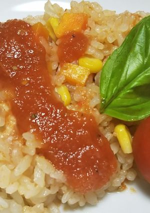ケチャップでチキンライス-レシピのメイン写真