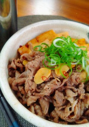＊堅豆腐と牛肉でスタミナにんにく肉豆腐＊-レシピのメイン写真