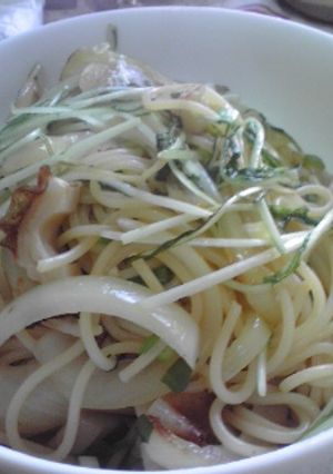 ちくわと水菜のかんたんパスタ★-レシピのメイン写真