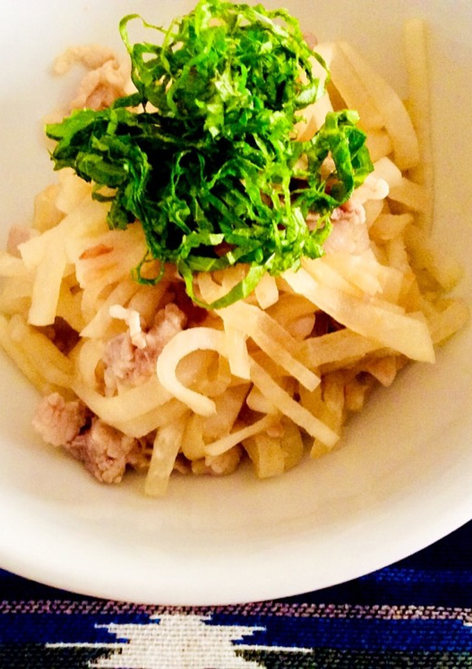 豚肉と大根の梅旨炒め-レシピのメイン写真
