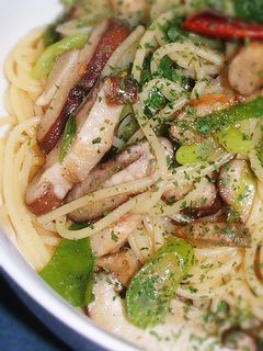 生椎茸と長ねぎのパスタ☆和風バター醤油味-レシピのメイン写真