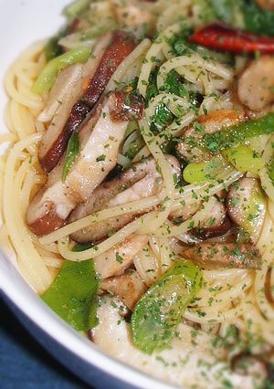 生椎茸と長ねぎのパスタ☆和風バター醤油味-レシピのメイン写真