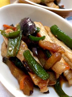 豚肉と夏野菜の甘辛炒め-レシピのメイン写真