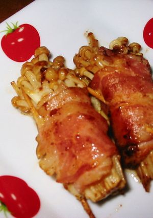 ～お弁当に♡マヨ醤油でエノベーコン～-レシピのメイン写真