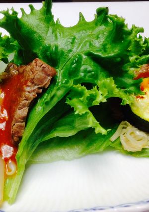 焼肉のサニーレタス包み-レシピのメイン写真