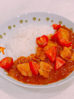 夏に!チキンカレーケララ風トマトカレー!-レシピのメイン写真