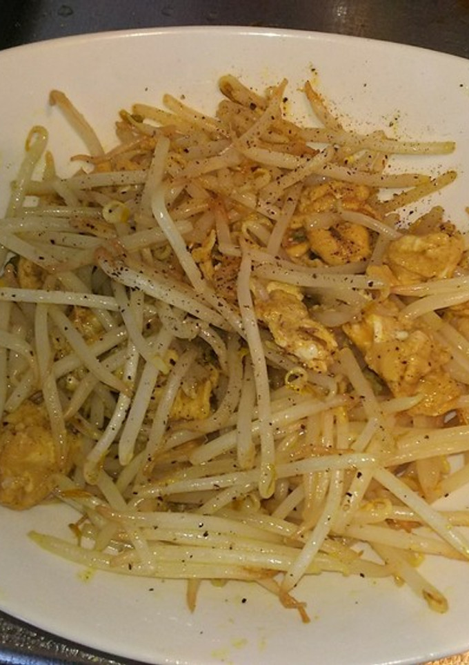 簡単本格もやし炒め(カレー風味)-レシピのメイン写真