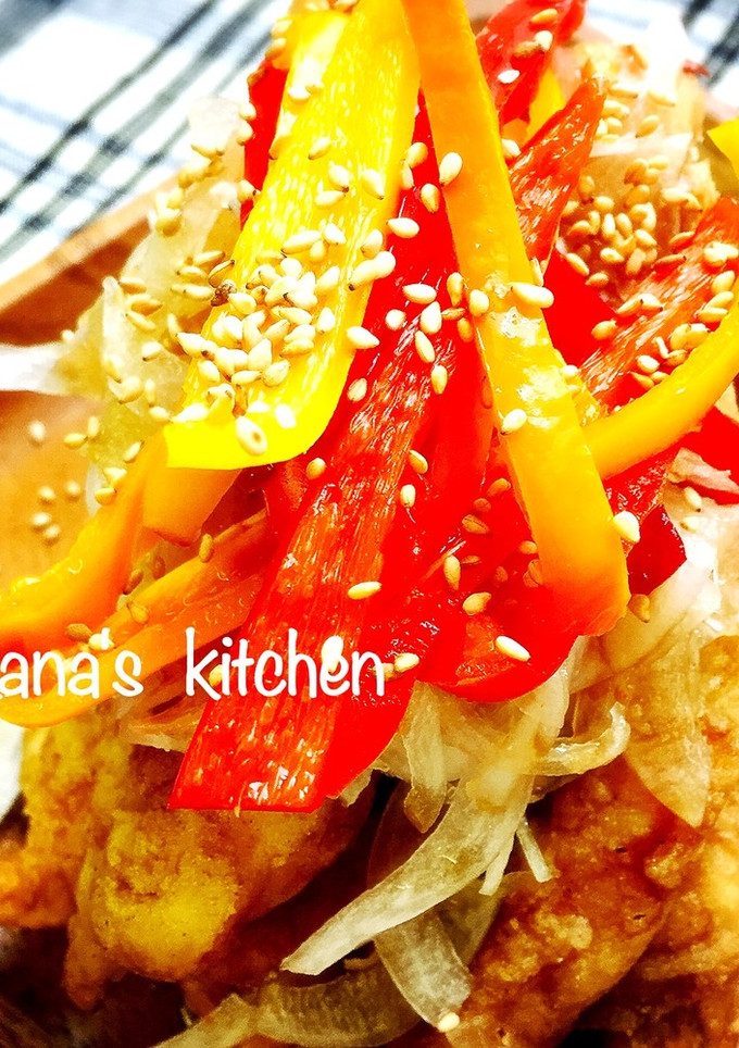 ささみと野菜の簡単南蛮漬け♪♪-レシピのメイン写真