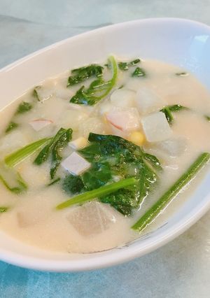 １つの鍋で！味噌入りホワイトシチュー-レシピのメイン写真