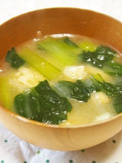 小松菜の味噌汁♪-レシピのメイン写真