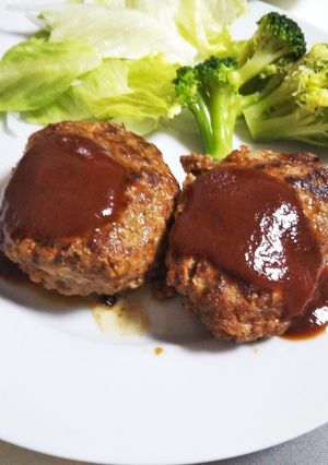 ピーマン嫌いに♡ふんわりハンバーグ-レシピのメイン写真
