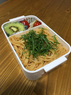 中学生女子 明太子スパゲティ弁当-レシピのメイン写真