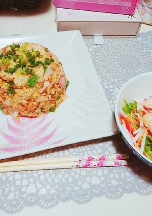 具だくさん♪納豆チャーハン-レシピのメイン写真